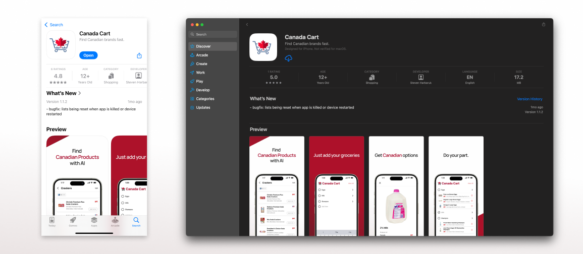 CanadaCart on the App Store
